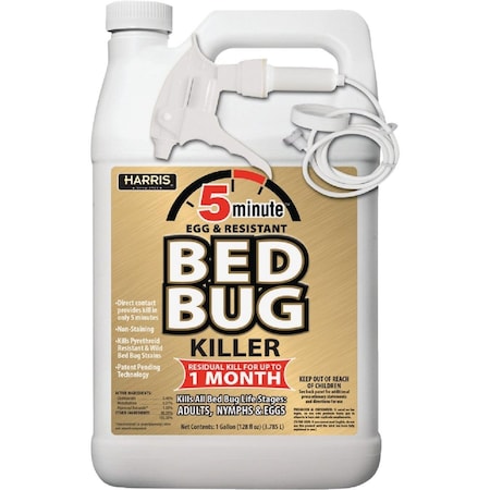 Harris 5-Minute 128 Oz. Ready To Use Trigger Spray Egg & Resistant Bedbug Killer GOLDBB-128